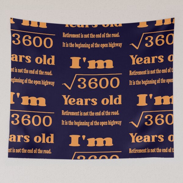 Item preview, Retirement, I am 60 years old, retirement motivational saying. designed and sold by Quotesgallery.