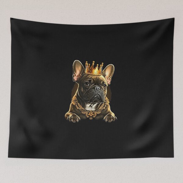 Item preview, Funny French Bulldog Frenchie With A Golden Crown   designed and sold by AndresMoon.