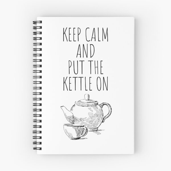 Item preview, keep calm and put the kettle on - something elegant for tea lovers designed and sold by EmeraldeaArt.