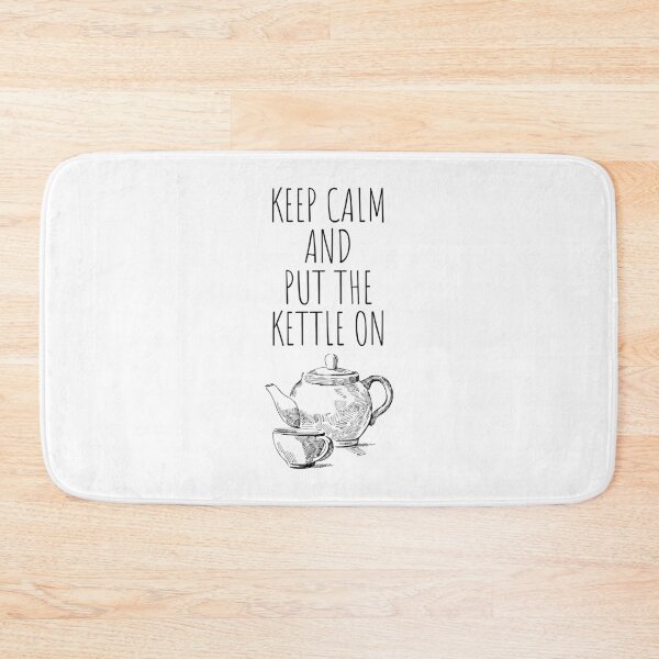 Item preview, keep calm and put the kettle on - something elegant for tea lovers designed and sold by EmeraldeaArt.