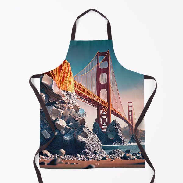 Aperçu de l'œuvre Golden Gate Bridge à San Francisco, art numérique créée et vendue par emaga.