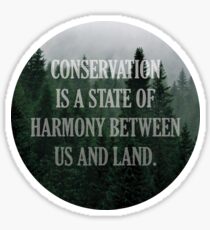 CONSERVATION Sticker