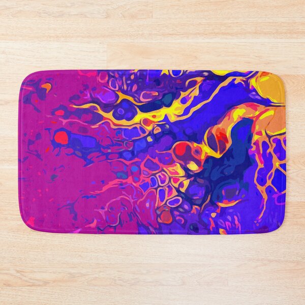 Item preview, Chromatic Waves: Violet, Yellow, Burgundy Pouring Masterpiece designed and sold by GAP90.