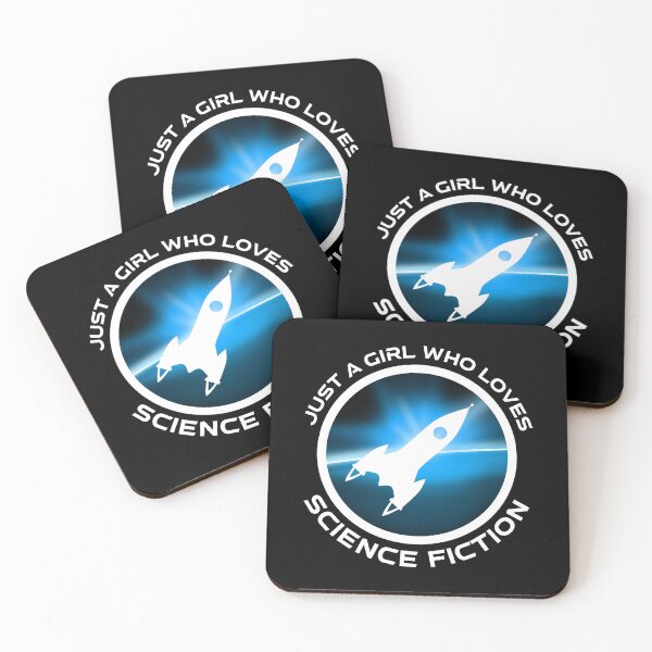 Item preview, Just A Girl Who Loves Science Fiction designed and sold by Cat Lady Designs.