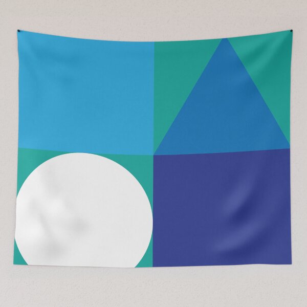 Item preview, Color blocks in blues designed and sold by HelenDBVickers.