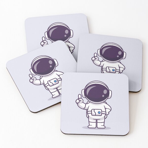 Item preview, Idea Explorer: Cute Astronaut Pointing with Hand Cartoon Vector Icon designed and sold by hjian8219.