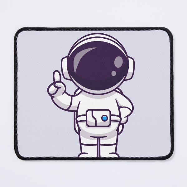 Item preview, Idea Explorer: Cute Astronaut Pointing with Hand Cartoon Vector Icon designed and sold by hjian8219.