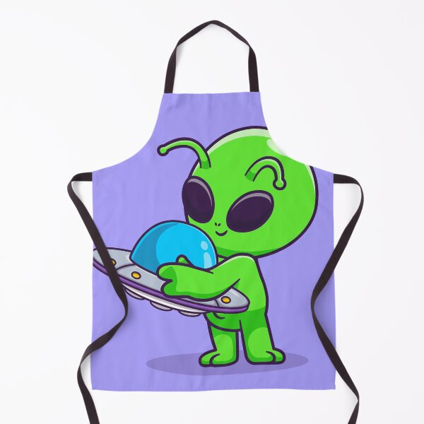 Item preview, Alien Affection: Cute Cartoon Vector Icon Illustration of Alien Hugging UFO Toy designed and sold by hjian8219.