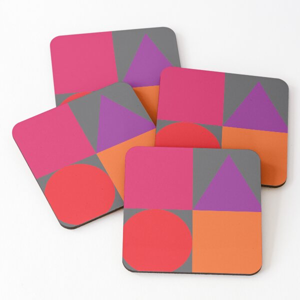 Item preview, Color blocks in hot colors on gray designed and sold by HelenDBVickers.