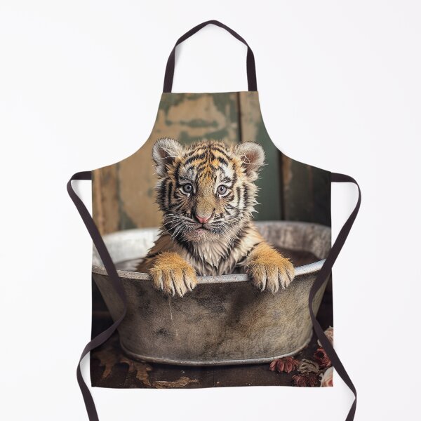 Item preview, Tiger Cub in Bathtub designed and sold by Elisabeth Lucas.