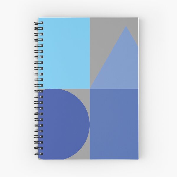 Item preview, Color blocks in blues on gray designed and sold by HelenDBVickers.