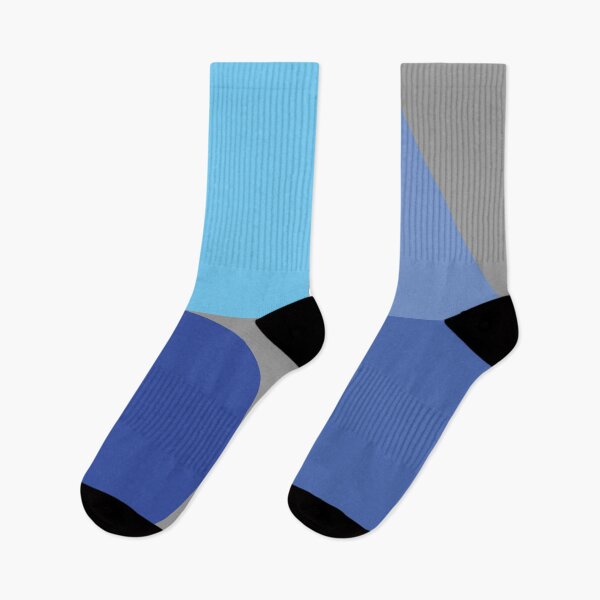 Item preview, Color blocks in blues on gray designed and sold by HelenDBVickers.