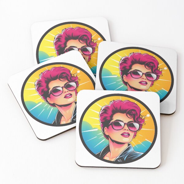 Item preview, Colorful retro 80s stylo look designed and sold by Stickerlion.