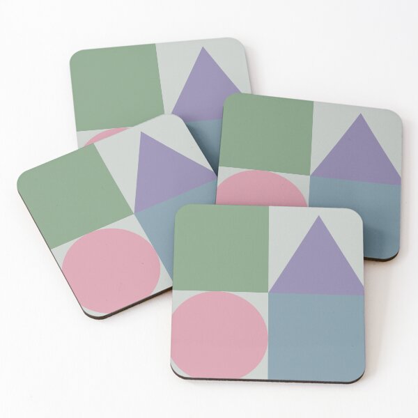 Item preview, Color blocks in muted colors on light gray designed and sold by HelenDBVickers.