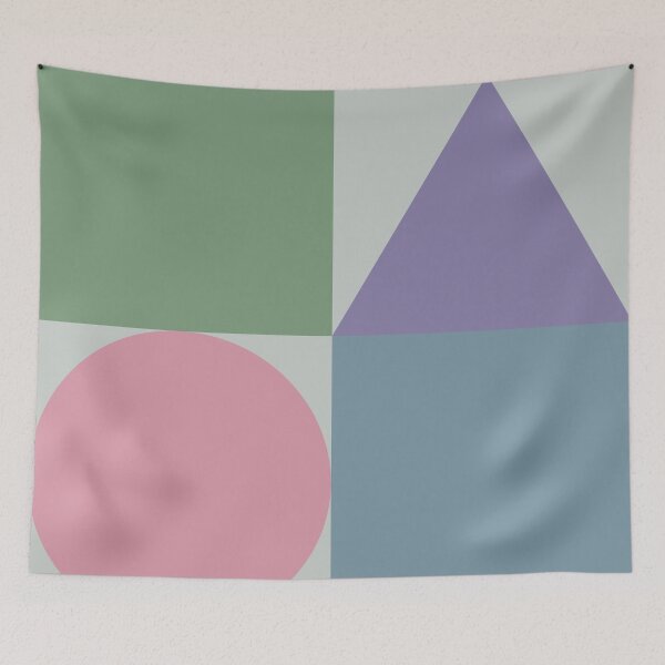 Item preview, Color blocks in muted colors on light gray designed and sold by HelenDBVickers.