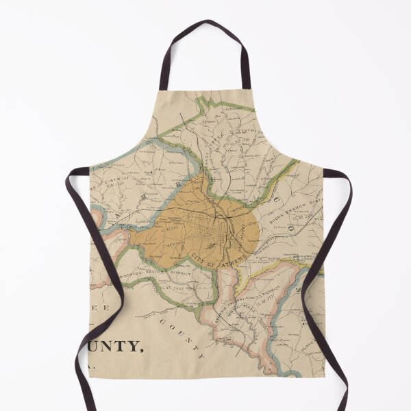Item preview, Vintage Map of Clarke County GA (1898) designed and sold by BravuraMedia.