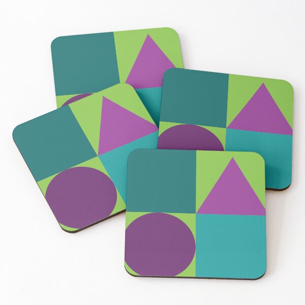 Item preview, Color blocks in greens and purple colors  designed and sold by HelenDBVickers.
