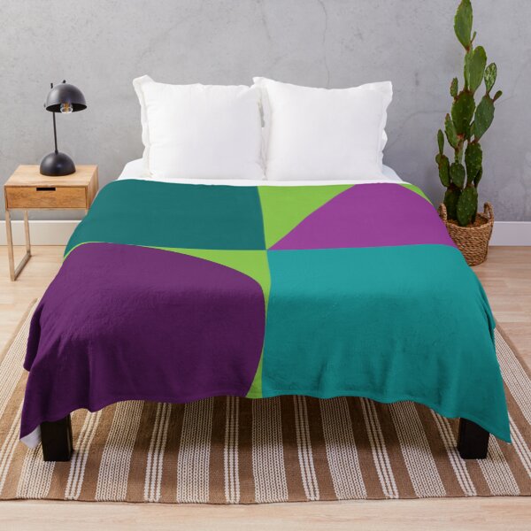 Item preview, Color blocks in greens and purple colors  designed and sold by HelenDBVickers.