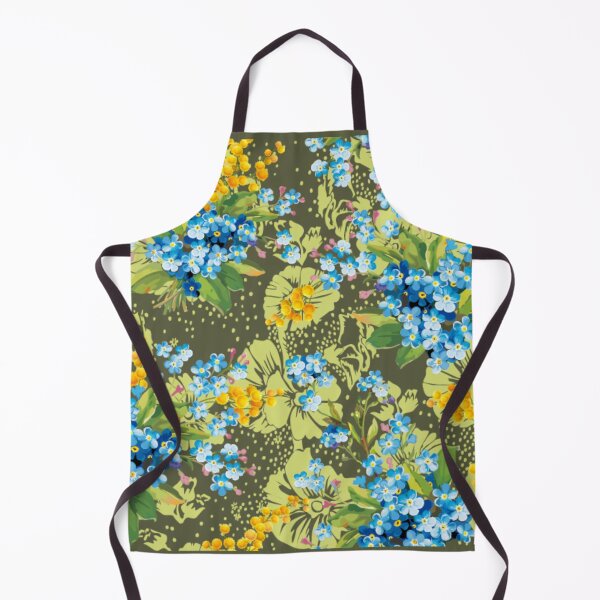 Item preview, blue, and green herbaceous flowers designed and sold by obinsuma.