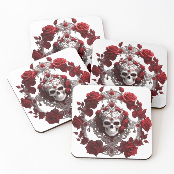 Item preview, Red Roses Skull designed and sold by tankuss.