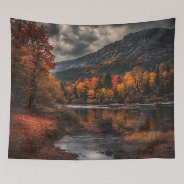 Item preview, Fall Lake Scene  designed and sold by CloudyIdeas3288.