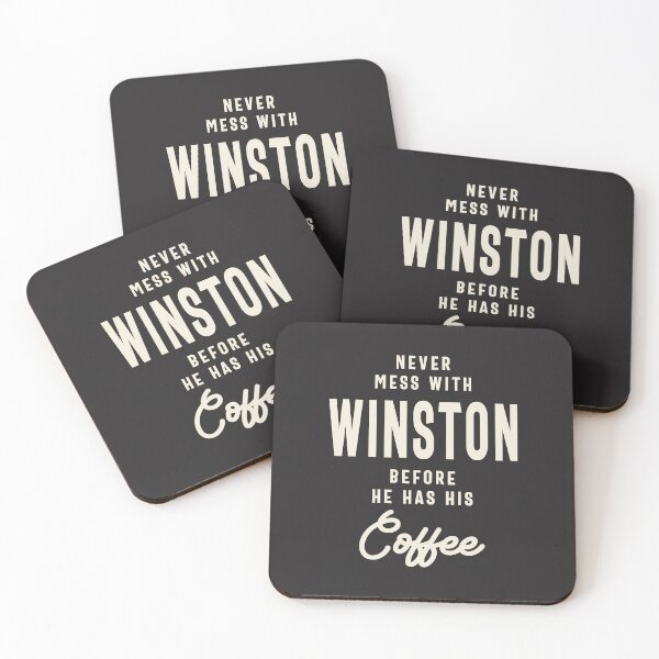 Item preview, Never Mess With Winston Before Coffee - Winston Name  designed and sold by cidolopez.