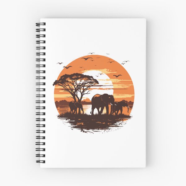 Item preview, African Elephant Family at Sunset - AI Art T-Shirt designed and sold by AIPICCRAFT.
