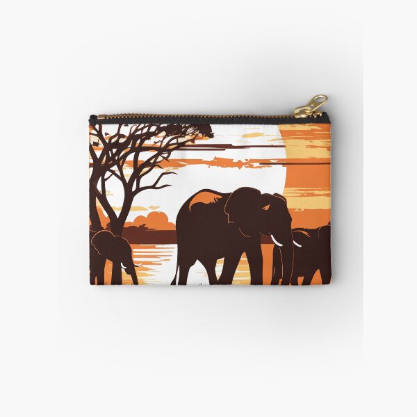 Item preview, African Elephant Family at Sunset - AI Art T-Shirt designed and sold by AIPICCRAFT.