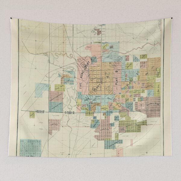 Item preview, Vintage Map of Ogden UT (1891) designed and sold by BravuraMedia.