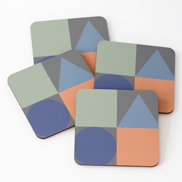 Item preview, Color blocks in neutral colors on gray designed and sold by HelenDBVickers.