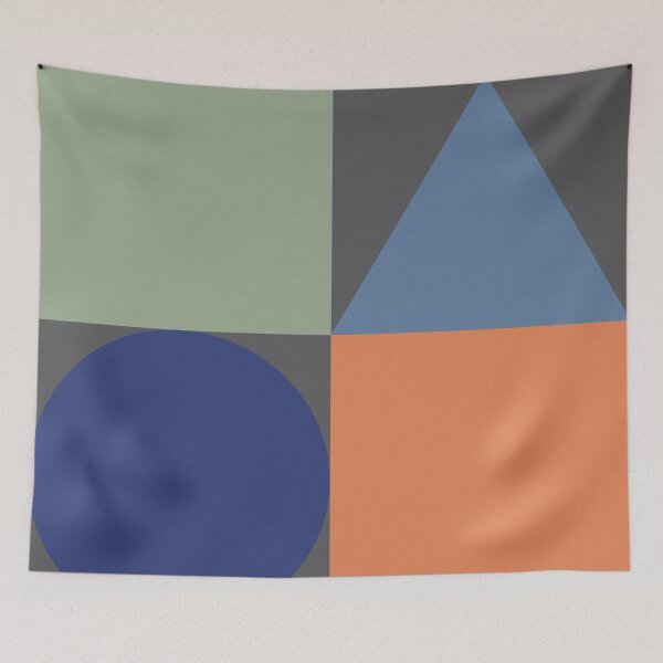 Item preview, Color blocks in neutral colors on gray designed and sold by HelenDBVickers.