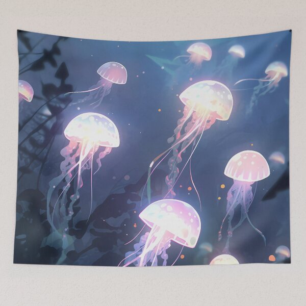 Item preview, Jellyfish in the Blue designed and sold by Carmillai.