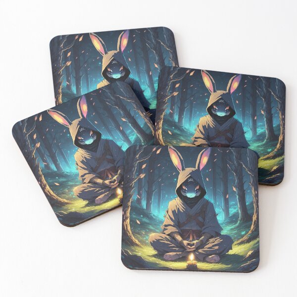 Item preview, Ninja Rabbit Meditating In Forest designed and sold by Ac3k.