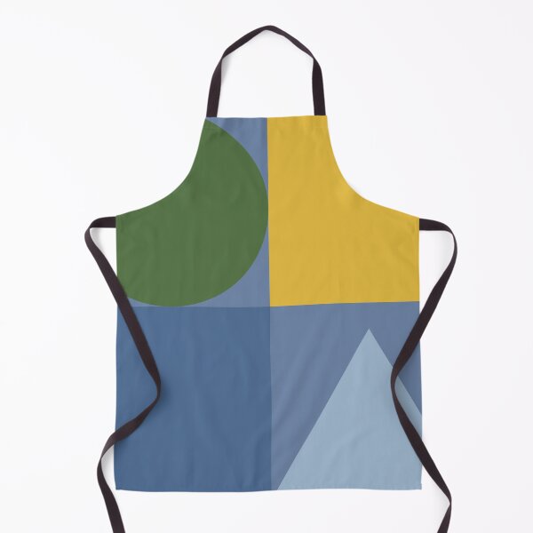 Item preview,  Color blocks in neutral colors on dusty blue designed and sold by HelenDBVickers.