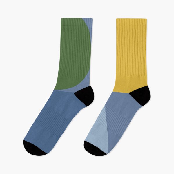 Item preview,  Color blocks in neutral colors on dusty blue designed and sold by HelenDBVickers.