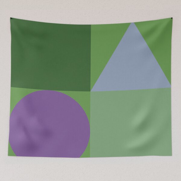 Item preview, Color blocks in greens and purple designed and sold by HelenDBVickers.