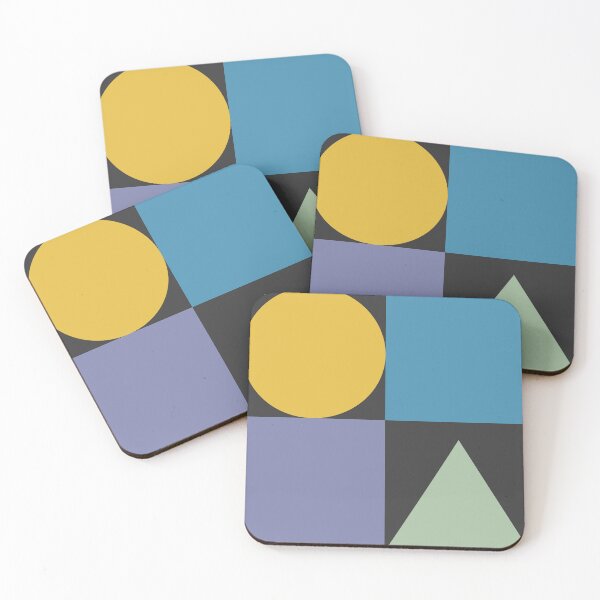 Item preview, Color blocks in soft neutral colors on dark gray designed and sold by HelenDBVickers.