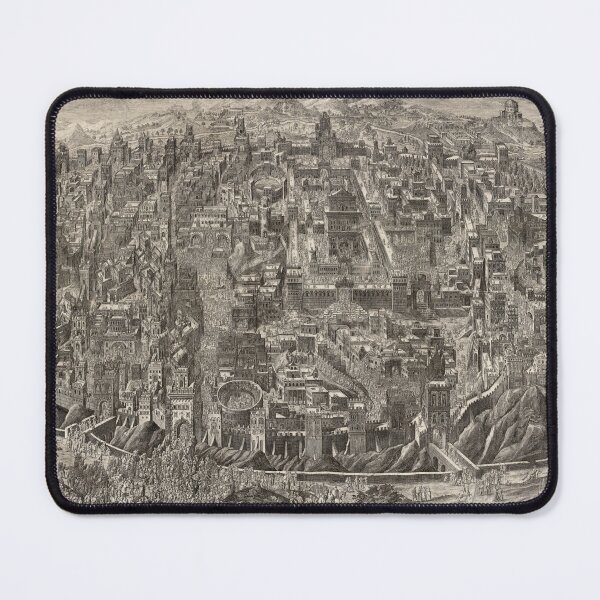 Item preview, Vintage Map of Jerusalem Israel (1835) designed and sold by BravuraMedia.