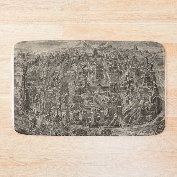 Item preview, Vintage Map of Jerusalem Israel (1835) designed and sold by BravuraMedia.