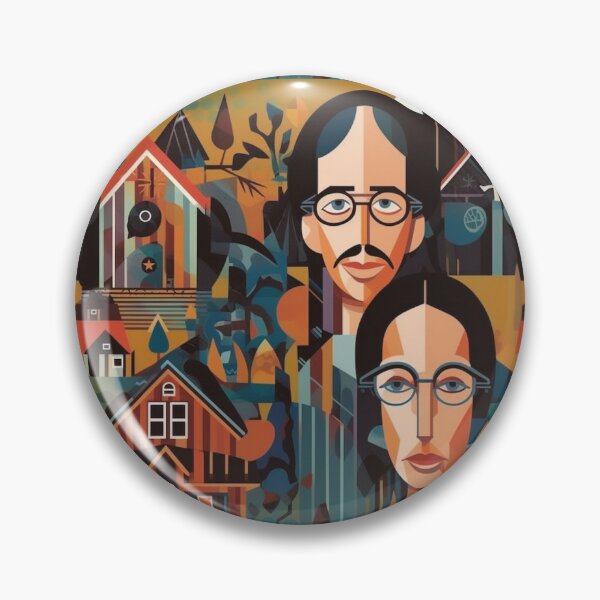 Item preview, American gothic cartoon designed and sold by MyrtaSB.