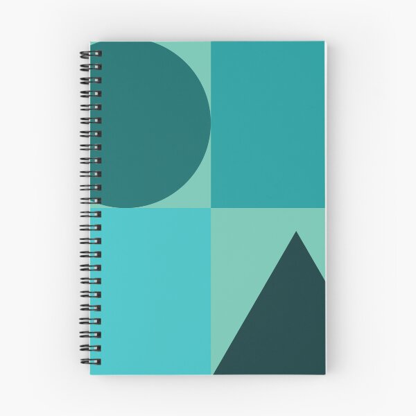 Item preview, Color blocks in a range of teals designed and sold by HelenDBVickers.