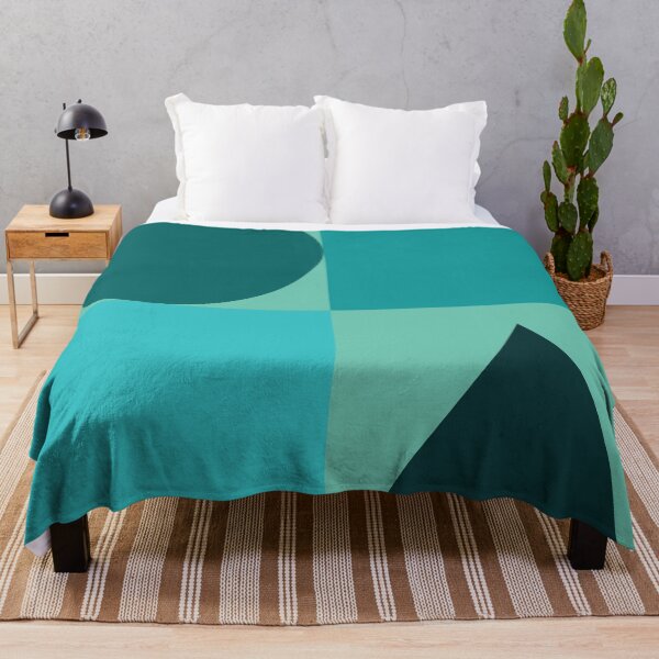 Item preview, Color blocks in a range of teals designed and sold by HelenDBVickers.