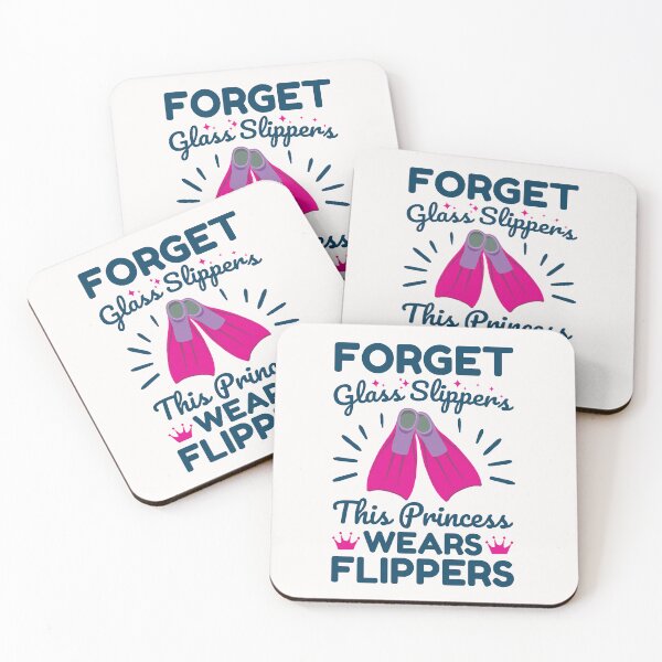 Item preview, Forget Glass Slippers This Princess Wears Flippers Swimming Swimmer designed and sold by jaygo.