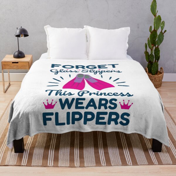 Item preview, Forget Glass Slippers This Princess Wears Flippers Swimming Swimmer designed and sold by jaygo.