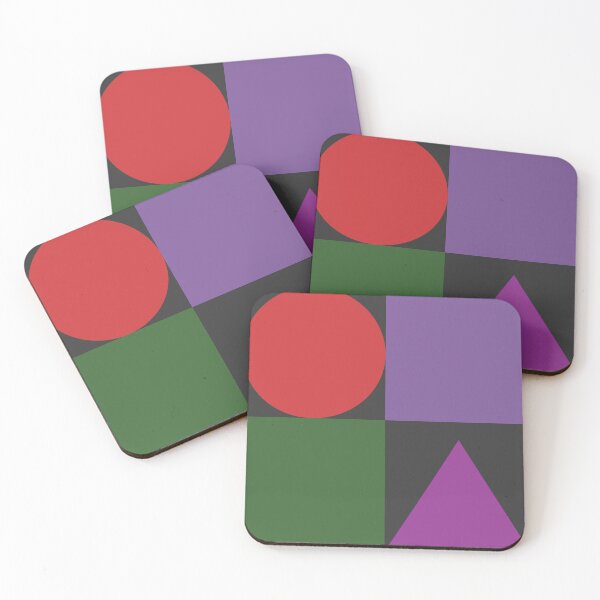 Item preview, Color blocks in warm colors on dark gray designed and sold by HelenDBVickers.