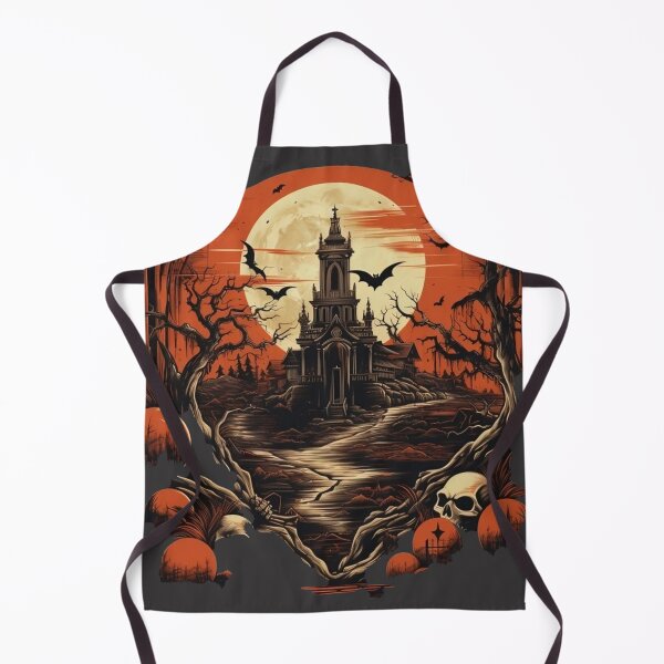 Item preview, House of terror in a haunted night halloween designed and sold by Stickerlion.