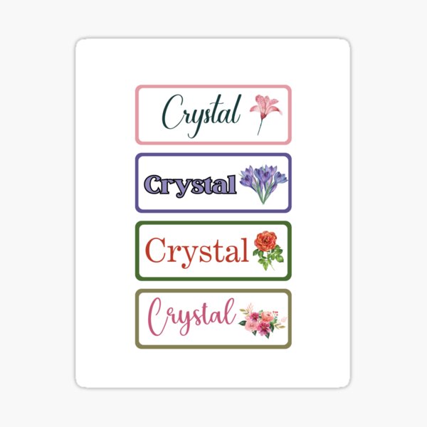 Label Stickers For Clothing: Crystal Prism Name Labels