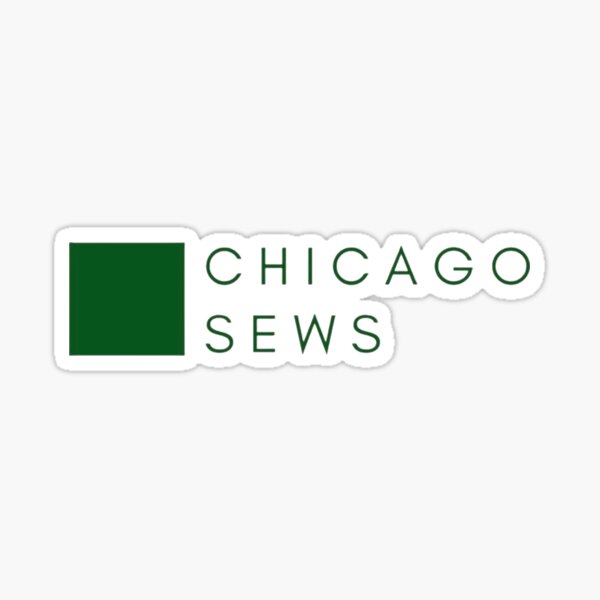 Chicago Sews-Green Sticker