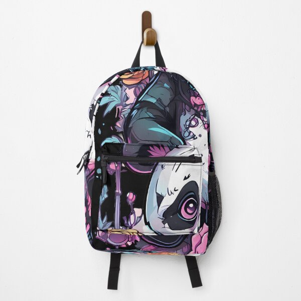 Item preview, Playful and Mysterious Panda Creepypasta with Florals designed and sold by Mechanical-Artt.