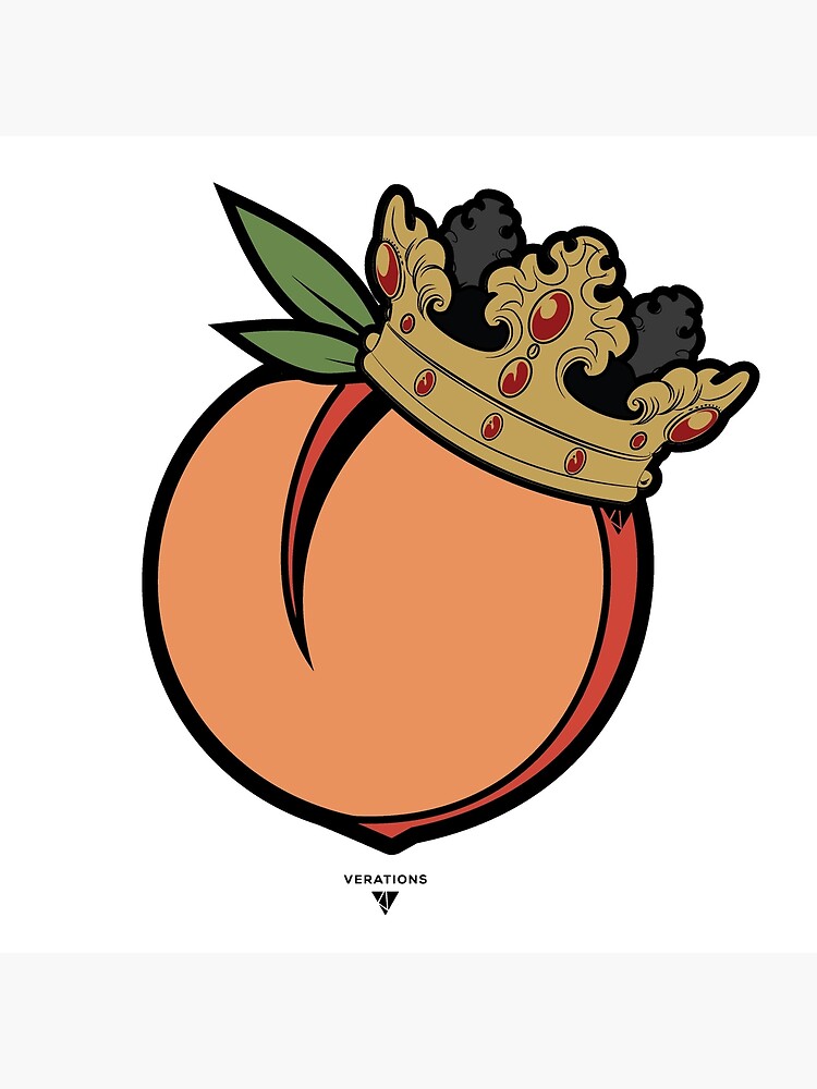 "King Peach " Art Print by Verations Redbubble